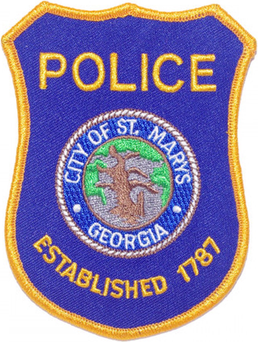 City Of St. Marys Georgia Police geborduurde patch embleem | Opnaai